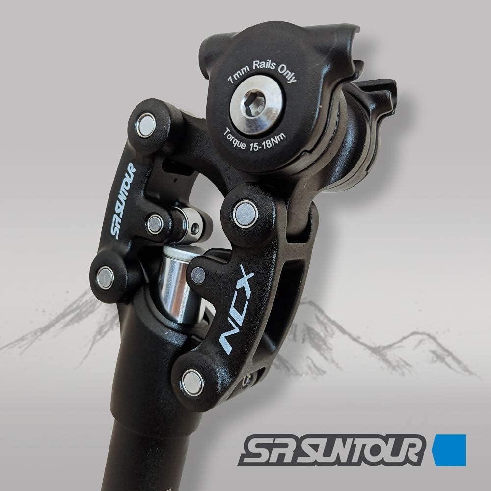 SR Suntour SP12 NCX Suspension Seatpost with Cover (30.9mm x 350mm),