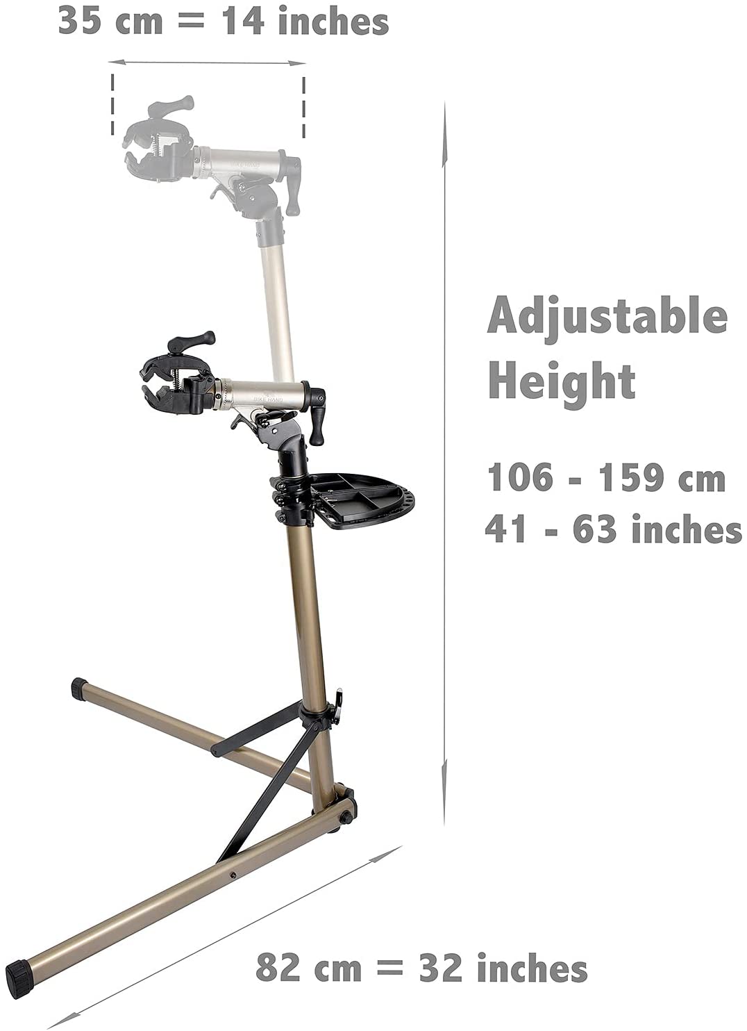 Heavy Duty E Bike Repair Stand (Max 110 lbs) - Portable Bicycle Stand  Manintenance Workstand Aluminum Made For Heavy E Bike, Bike Mountain Bike  and
