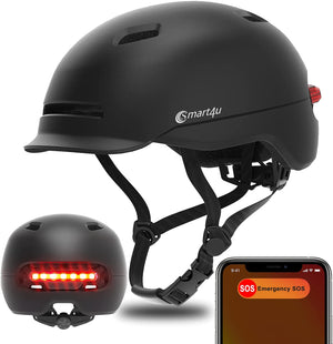 SMART4U - Smart Bike Helmet with LED Rear Light