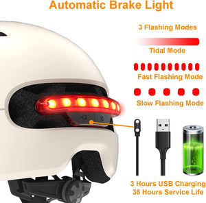 SMART4U - Smart Bike Helmet with LED Rear Light