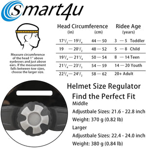 SMART4U - Smart Bike Helmet with LED Rear Light