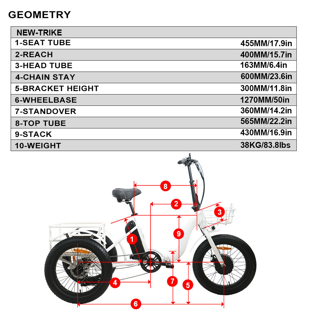 EUNORAU NEW TRIKE- 500W /48V